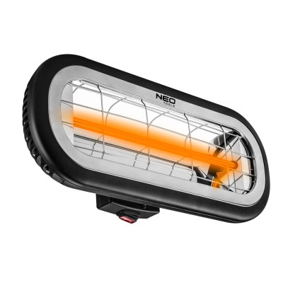 Инфракрасный обогреватель, Neo Tools 2000 Вт, 24м2, 11.5х46х19 см, IP65 Инфракрасный обогреватель, Neo Tools 2000 Вт, 24м2, 11.5х46х19 см, IP65