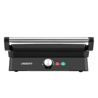 ARDESTO Гриль прижимний GH-1800MB, 1800Вт, розкриття на 180°, чорно-сріблястий ARDESTO Гриль прижимний GH-1800MB, 1800Вт, розкриття на 180°, чорно-сріблястий
