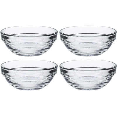 Набір салатників Duralex Gigogn 35мл, 4шт, скло, прозорий Набір салатників Duralex Gigogn 35мл, 4шт, скло, прозорий
