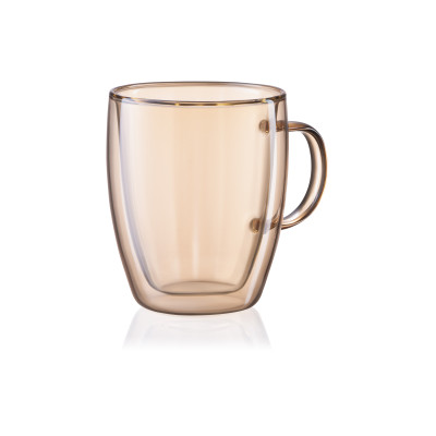 ARDESTO Набір чашок з ручками AGolden Moon з подвійними стінками, 270 мл, H 10 см, 2 од., боросилікатне скло ARDESTO Набір чашок з ручками AGolden Moon з подвійними стінками, 270 мл, H 10 см, 2 од., боросилікатне скло