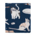 Плед ARDESTO Fleece 130x160см, 100% поліестер, котики, синій Плед ARDESTO Fleece 130x160см, 100% поліестер, котики, синій