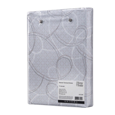 КПБ 1,5сп ARDESTO Gloria, підковдра 160х220см, простирадло 160х220см, наволочки (2) 50х70см, 100% бавовна, сатин, геометрія, сіро-синій