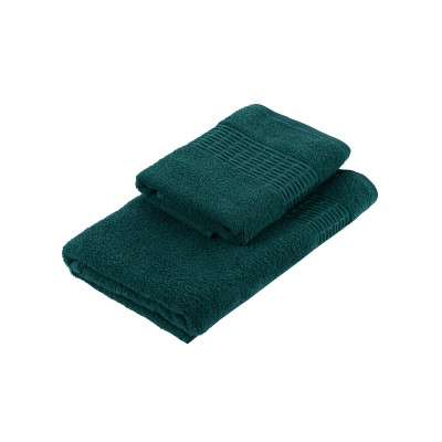 Набір рушників махрових ARDESTO Lotus, 50х90см, 70х140см, 2шт, 100% бавовна, зелений темний Набір рушників махрових ARDESTO Lotus, 50х90см, 70х140см, 2шт, 100% бавовна, зелений темний