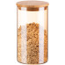 Банка для зберігання ARDESTO Golden Moon, 760мл, скло, бамбук, кругла, золотистий