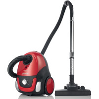 Пилосос Gorenje мішковий, 800Вт, 2л, вага-2.5кг, HEPA, індикатор, телескоп, червоний