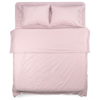 Простирадло на резинці ARDESTO Mix&Match, 160х200+30см, 100% бавовна, сатин, рожевий світлий