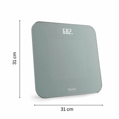 Ваги Tefal підлогові Classic, 180кг, AAAx3 в комплекті, скло, сірий Ваги Tefal підлогові Classic, 180кг, AAAx3 в комплекті, скло, сірий