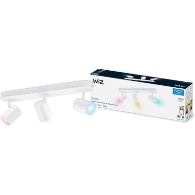 WiZ Світильник точковий накладний розумний IMAGEO Spots, 3х5W, 2200-6500K, RGB, Wi-Fi, білий WiZ Світильник точковий накладний розумний IMAGEO Spots, 3х5W, 2200-6500K, RGB, Wi-Fi, білий