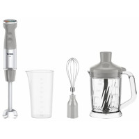 Блендер Tefal заглибний Quickchef+ 1000Вт, 3в1, чаша-800мл, чопер-1000мл, турборежим, сріблясто-сірий Блендер Tefal заглибний Quickchef+ 1000Вт, 3в1, чаша-800мл, чопер-1000мл, турборежим, сріблясто-сірий