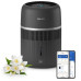 Зволожувач повітря Philips традиційне зволоження Series 4000, 44м2, 4,5л, 300мл/г, сенсорне, режим сну, нічник, чорний