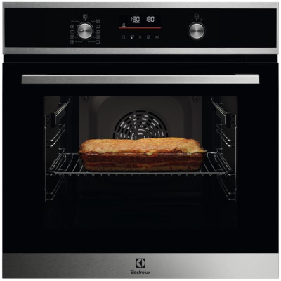 Духова шафа Electrolux електрична, 65л, A+, дисплей, конвекція, піроліз, телескопічні напрямні, чорний Духова шафа Electrolux електрична, 65л, A+, дисплей, конвекція, піроліз, телескопічні напрямні, чорний