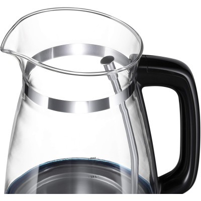 Електрочайник Russell Hobbs Hourglass 1.7л, скло, підсвічування, чорно-сріблястий