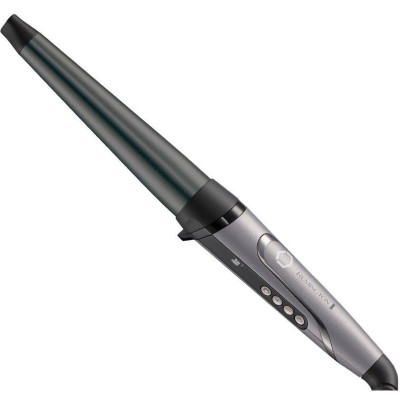 Плойка Remington ProLuxe, конусна, темп.режимів-9, D-19-32mm, 130-210С, кераміка, сріблястий