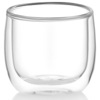 ARDESTO Набір чашок з подвійними стінками, 260мл, 2шт, боросилікатне скло, прозорий