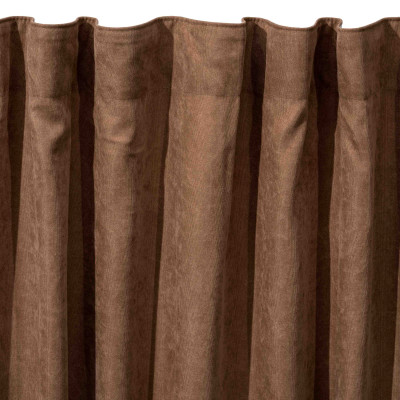 Штора ARDESTO 150х270см, мікровелюр, 100% поліестер, шоколад