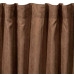 Штора ARDESTO 150х270см, мікровелюр, 100% поліестер, шоколад