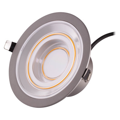 LEDVANCE Світильник даунлайт LED 8Вт 650Лм 2700K 166мм Decor Filament Downlight Echo алюміній