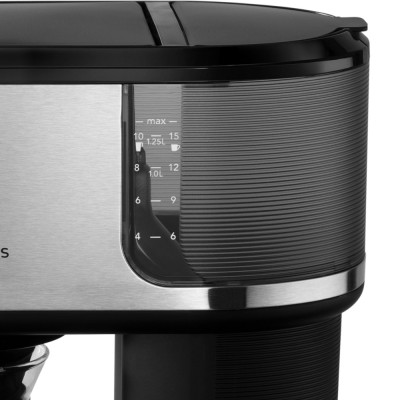 Кавоварка Russell Hobbs Attentiv, 1.25л, мелена, чорно-срібний Кавоварка Russell Hobbs Attentiv, 1.25л, мелена, чорно-срібний
