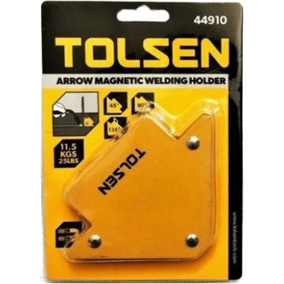 Кутник зварювальний Tolsen магнітний кут 45/75/135° 11.3кг