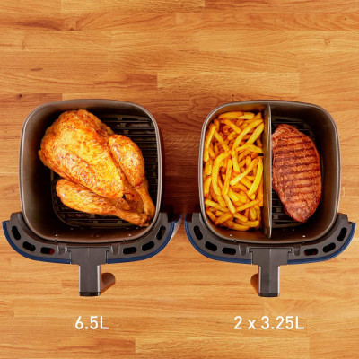 Мультипіч Tefal EasyFry&Grill XXL, 1830Вт, чаша-6.5л, сенсорне керув., 8 програм, пластик, чорно-синій Мультипіч Tefal EasyFry&Grill XXL, 1830Вт, чаша-6.5л, сенсорне керув., 8 програм, пластик, чорно-синій