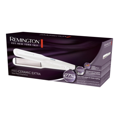 Випрямляч Remington Pro-Ceramic Extra, темп.режимів-9, 150-230С, чохол, кераміка, білий Випрямляч Remington Pro-Ceramic Extra, темп.режимів-9, 150-230С, чохол, кераміка, білий