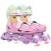 Роликові ковзани Neon Inline, розмір 30-33 веселка