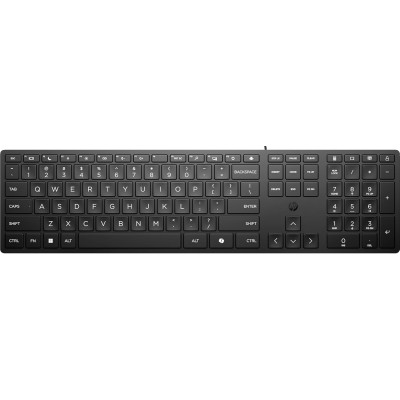Клавіатура мембранна HP 320K, 109key, USB-A, EN/UK, чорний