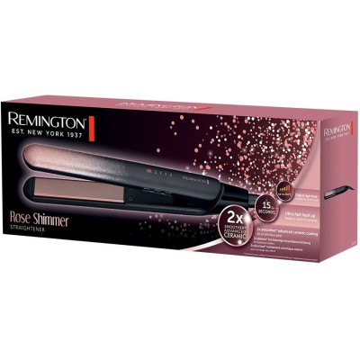 Випрямляч Remington Rose Shimmer, темп.режимів-5, 150-230С, кераміка, чорно-золотий Випрямляч Remington Rose Shimmer, темп.режимів-5, 150-230С, кераміка, чорно-золотий