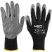 Рукавички робочі Neo Tools поліестер з нітриловим покриттям, р.10, сіро-чорний 12шт