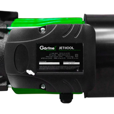Насос струменевий Gartner JET1100L, 1100Вт, 2520л/год, висота подачі 43м, всмоктування 8м, 12кг