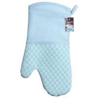 Рукавичка-прихватка ARDESTO Tasty Baking, 35х19см, силікон, бавовна, блакитний