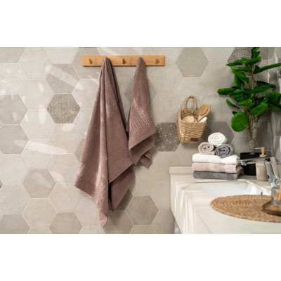 Набір рушників махрових ARDESTO Lotus, 50х90см, 70х140см, 2шт, 100% бавовна, коричневий світлий