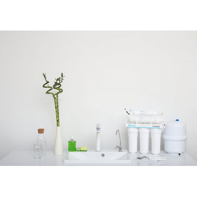 Фільтр зворотного осмосу Ecosoft Standard 5-50M PRO з мінералізатором, мембрана 50gpd, кран капля, дренаж 1:2