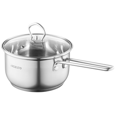 Ківш зі скляною кришкою ARDESTO Gemini Bari, 1.6л, нержавіюча сталь Ківш зі скляною кришкою ARDESTO Gemini Bari, 1.6л, нержавіюча сталь