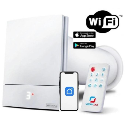 Рекуператор Ventoxx Harmony Smart 0,75м  пульт дистанційного керування Wi-Fi LED-індикація пластикова решітка