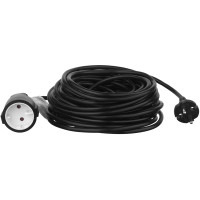 Удлинитель сетевой 2E 1хТип F, 2х1мм кв, 10A, 15м, черный 2E-PC210M15 Удлинитель сетевой 2E 1хТип F, 2х1мм кв, 10A, 15м, черный 2E-PC210M15