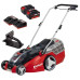 Газонокосарка акумуляторна Einhell GE-CM 43 Li M Kit PXC 18В акб 2х4А·год 43см 63л 16.5кг (3413130)