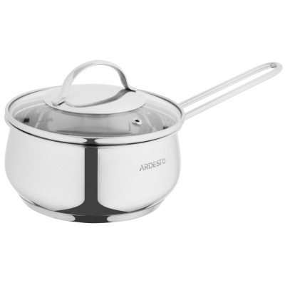 Ківш зі скляною кришкою ARDESTO Gemini Liguria, 1.8л, нержавіюча сталь Ківш зі скляною кришкою ARDESTO Gemini Liguria, 1.8л, нержавіюча сталь