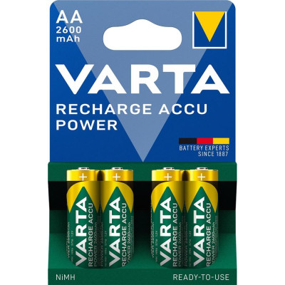 Акумулятор Varta NI-MH Power AA 2600 мА•г, 4шт