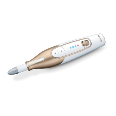 Манікюрний набір Beurer, аккумул., насадок-10, з підсвіткою, біло-золотий