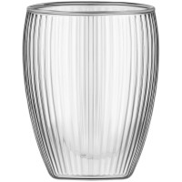 Набір чашок з подвійними стінками ARDESTO 350мл, 2шт, боросилікатне скло, прозорий