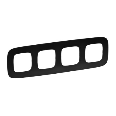 Рамка 4 пости Legrand Valena ALLURE, матовий чорний