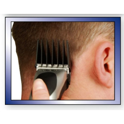 Машинка для стрижки WAHL HomePro, від мережі, вібраційний мотор, насадок-8, кейс,ножиці, гребінець в компл, сталь, чорно-сріблястий Машинка для стрижки WAHL HomePro, від мережі, вібраційний мотор, насадок-8, кейс,ножиці, гребінець в компл, сталь, чорно-сріблястий