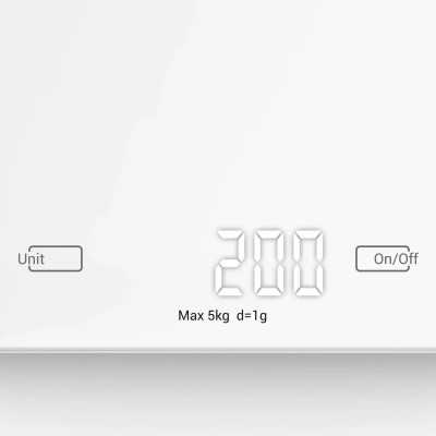 Ваги Tefal кухонні Essential, 5кг, AAAx2 в комплекті, скло, білий