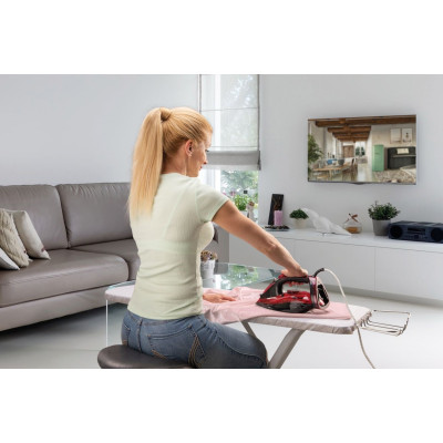 Праска Gorenje, 2800Вт, 350мл, паровий удар -100гр, верт. відпарювання, антинакип, автовідключення, керам. підошва, червоний