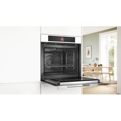 Bosch Духова шафа електрична, 71л, A+, дисплей, конвекція, піроліз, білий