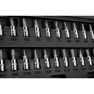 Набір інструментів Neo Tools, набір торцевих головок, 1/4