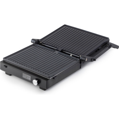 Гриль Gorenje прижимний 2100Вт, темп. режимів-7, з`ємні пластини, розкриття на 180°, метал, чорний