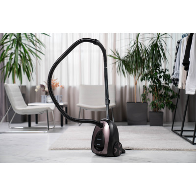 Пилосос Ardesto мішковий, 800Вт, мішок- 2.5л, HEPA, чорно-бронзовий