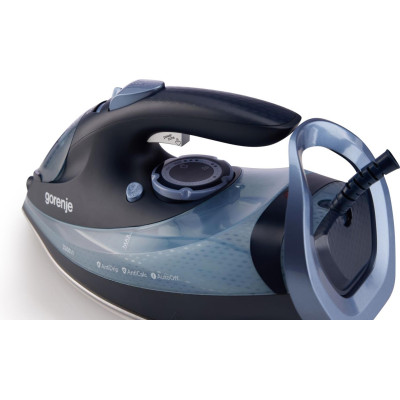 Утюг Gorenje, 3250Вт, 420мл, паровой удар-250гр, вертикальное отпаривание, антинакипь, автоотключение, керамическая подошва, черно-синий SIH3200DB Утюг Gorenje, 3250Вт, 420мл, паровой удар-250гр, вертикальное отпаривание, антинакипь, автоотключение, керамическая подошва, черно-синий SIH3200DB